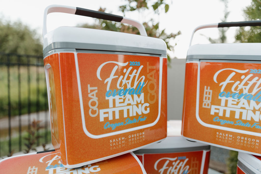Wrapped RTIC Roadie Cooler