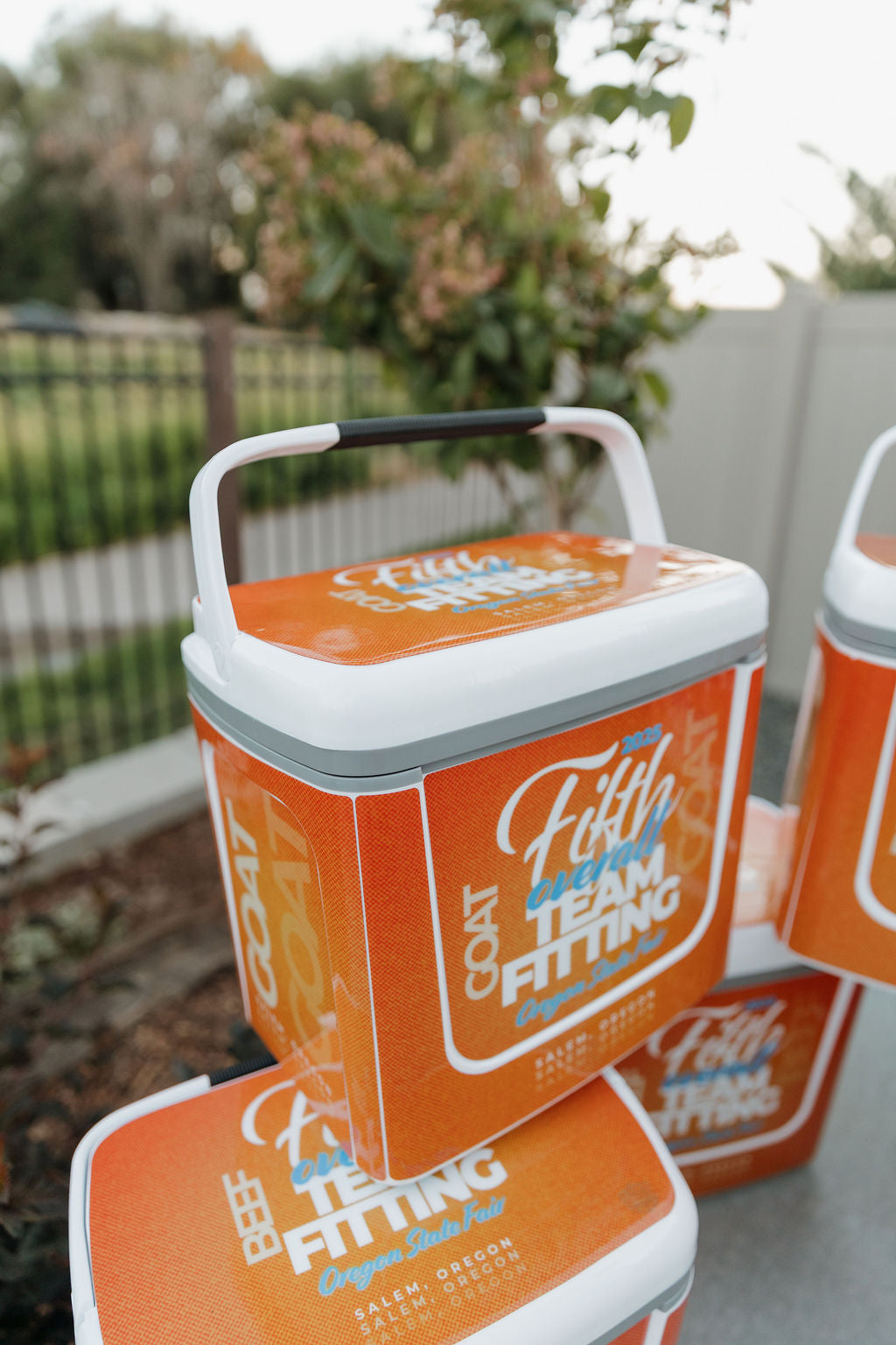 Wrapped RTIC Roadie Cooler