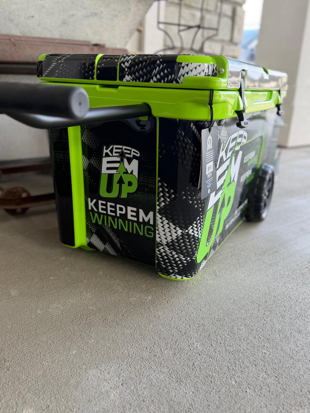 Wrapped Yeti Coolers