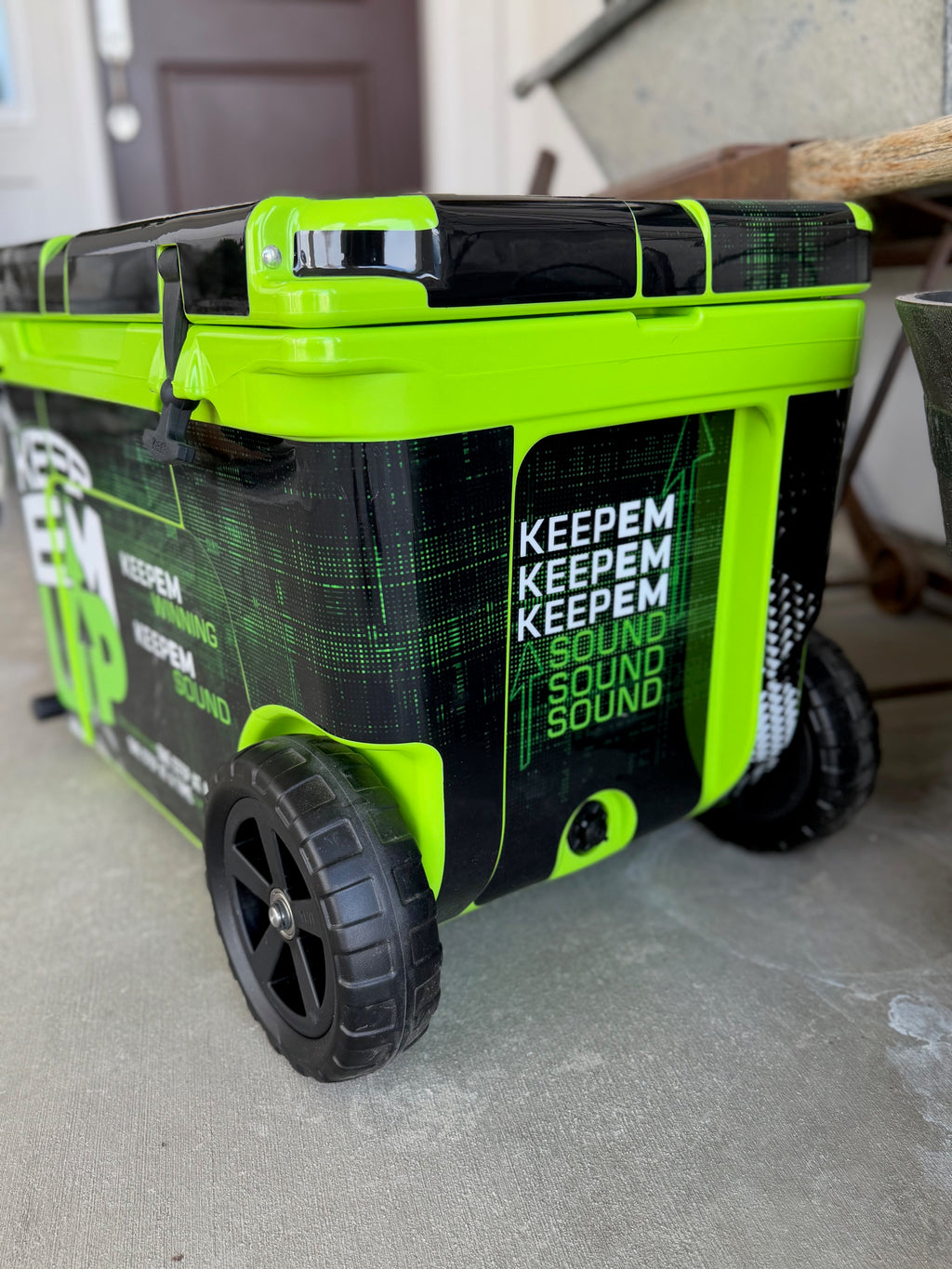 Wrapped Yeti Coolers