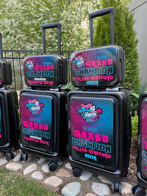 Wrapped Carry-On Suitcase Set