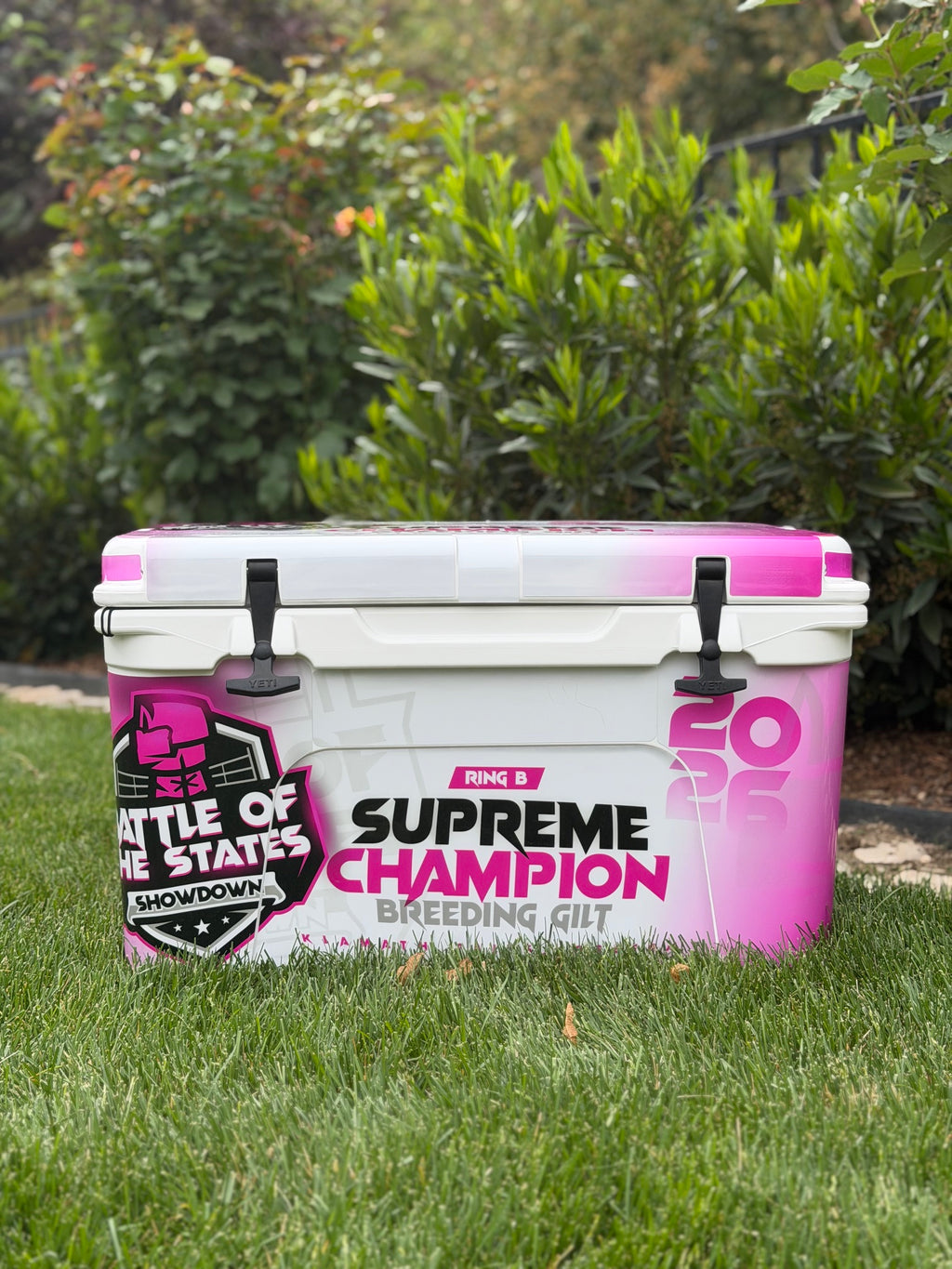 Wrapped Yeti Coolers