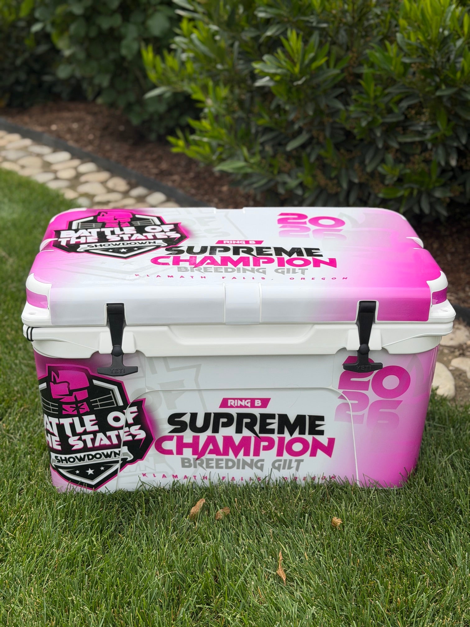Wrapped Yeti Coolers